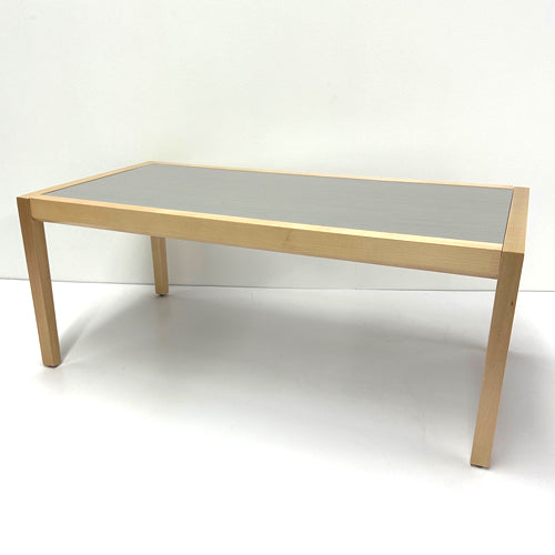 COFFEE TABLE, Blonde with Grey Laminate Top