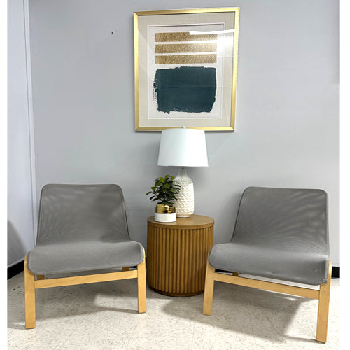 GUEST CHAIR, Grey Mesh, Low Back