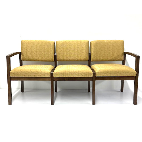 GANG SEATING, 3 Seater, Lux, Alder Golden