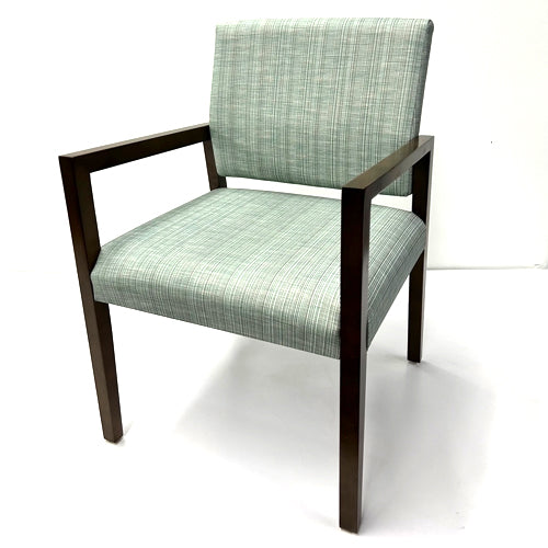 GUEST CHAIR, Seafoam, Riftwood Walnut