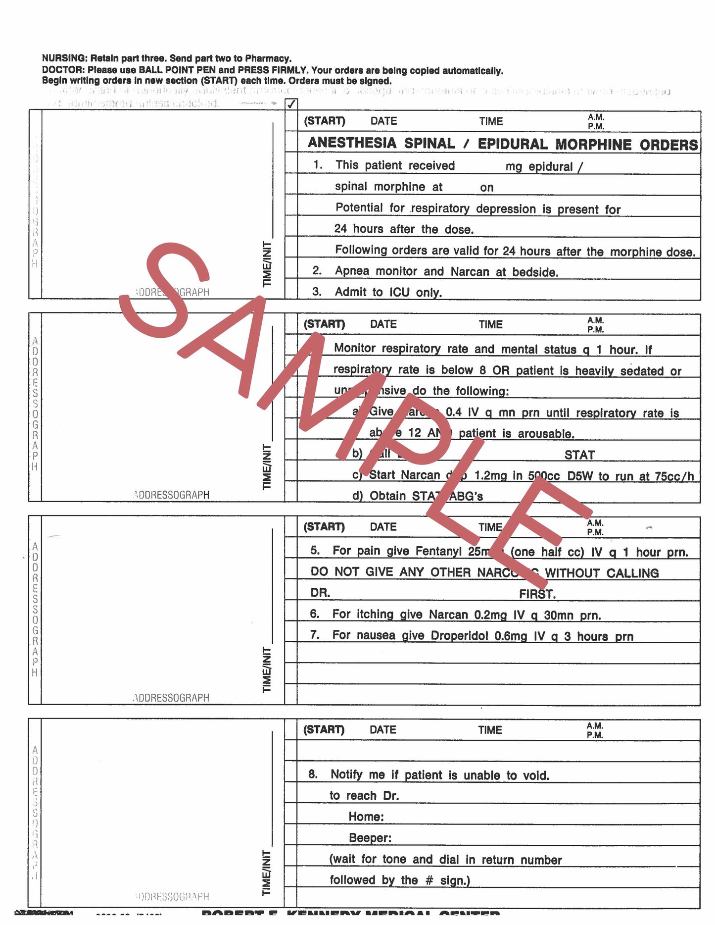 Consent for Surgery Form (6 pages)