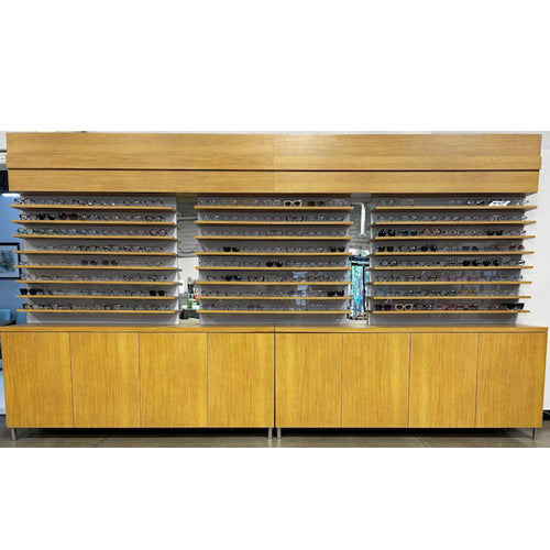 EYEWEAR DISPLAY SHELVE Unit w/glasses (168 pairs)