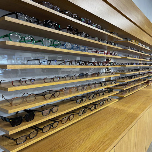 EYEWEAR DISPLAY SHELVE Unit w/glasses (168 pairs)