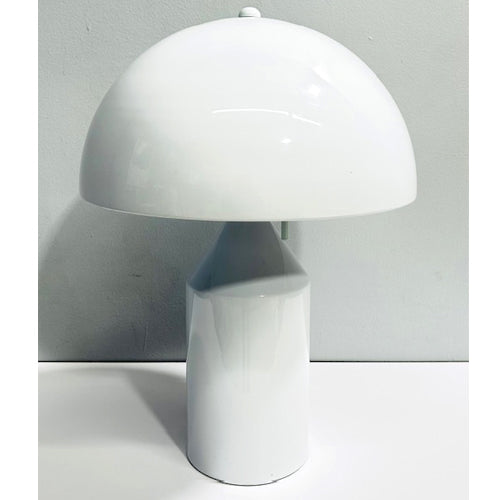TABLE LAMP white cylinder base