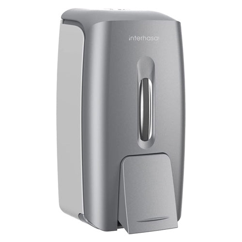 SOAP DISPENSER, SILVER, WALL MOUNT