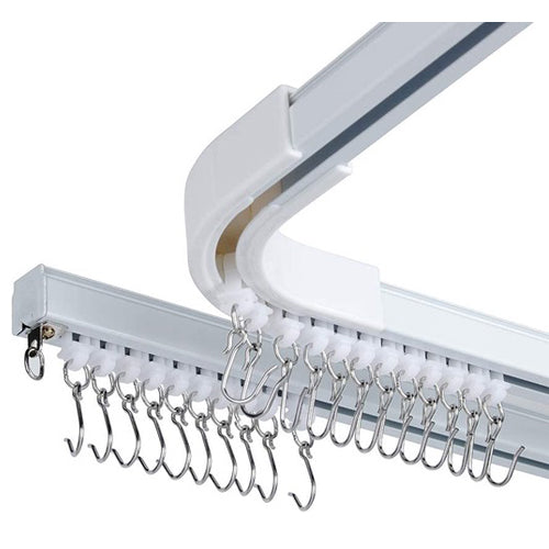 CURTAIN TRACK SET, 18’ TOTAL W/ CONNECTORS