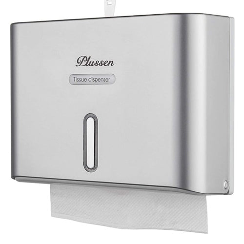 TOWEL DISPENSER, SILVER, WALL MOUNT