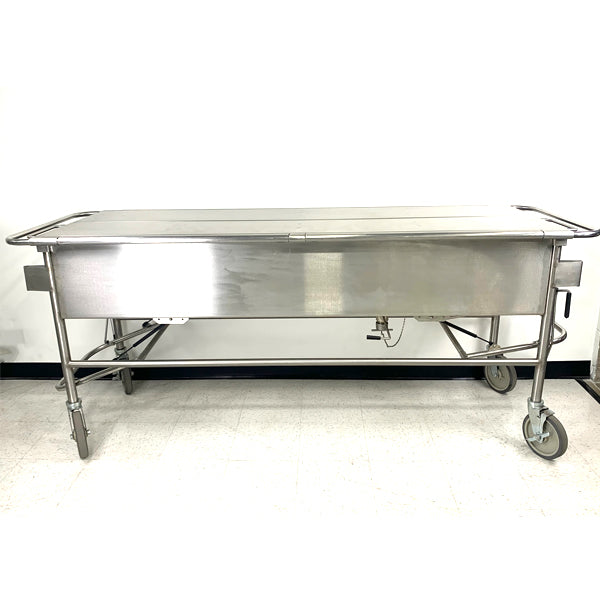 ENCLOSED CADAVER STORAGE GURNEY