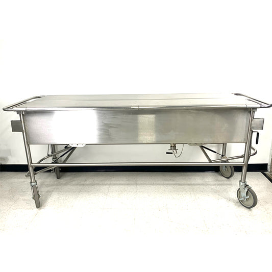 ENCLOSED CADAVER STORAGE GURNEY