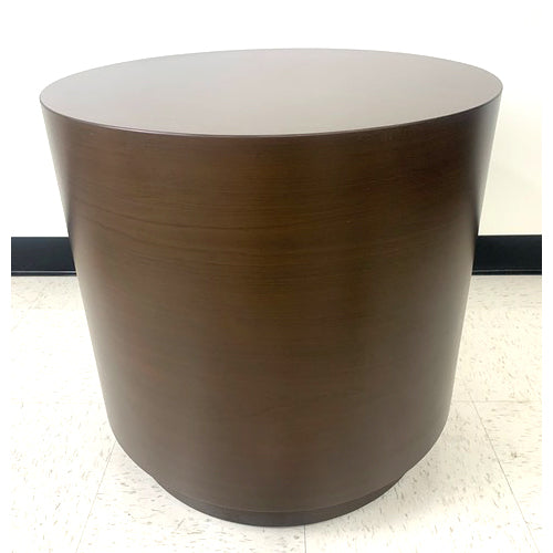 BRIANZA DRUM END TABLE, WALNUT