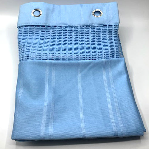 HOSPITAL CURTAIN, BLUE W/ 25 ROLLERS