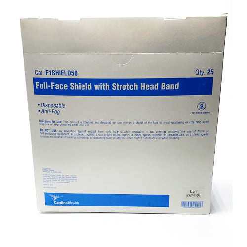 FULL FACE SHIELD WITH STRETCH HEAD BAND