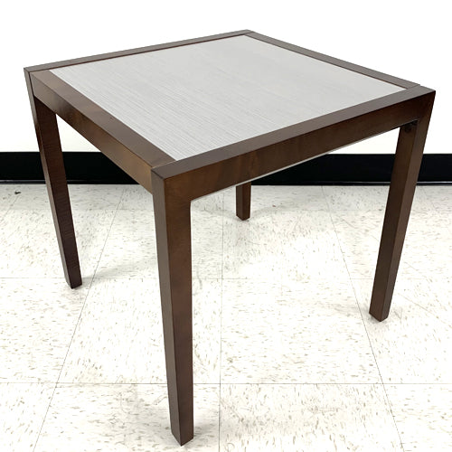 Brooklyn End Table, Walnut/ Sarum Twill Top