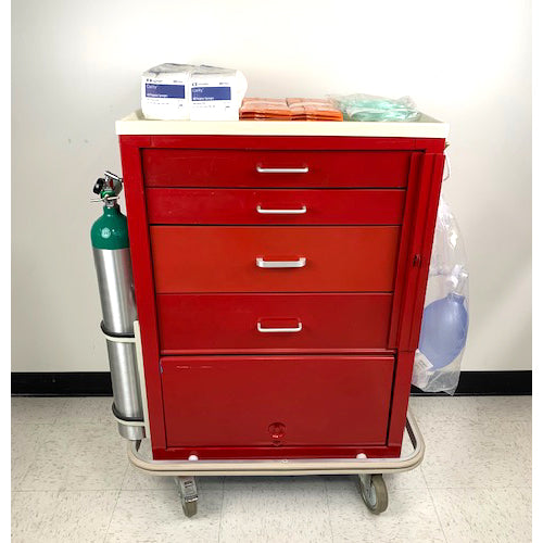 CRASH CART, WATERLOO UNI, RED, PERIOD 19990’S