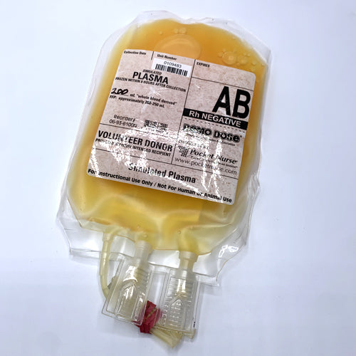 PLASMA BAG, SIMULATED PLASMA