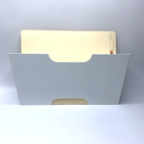 WALL POCKET, white metal