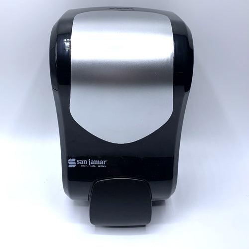 WALL MOUNT HAND SANITIZER, black/ silver