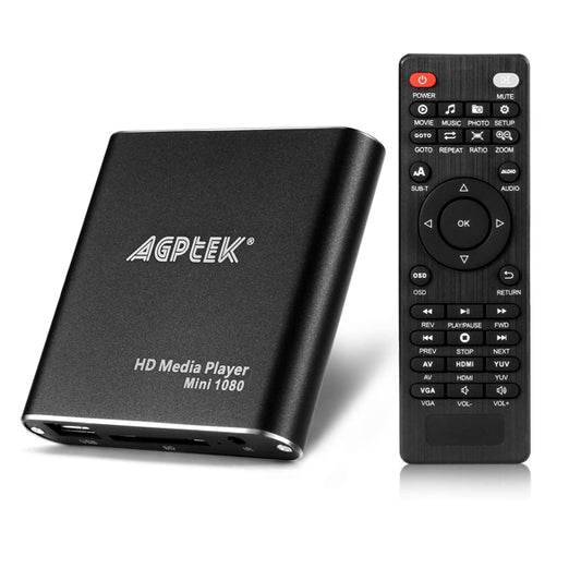 MEDIA PLAYER, REMOTE, POWERCORD, FLASHDRIVE