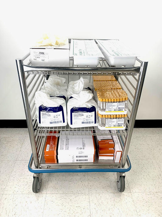 PEDIGO SUPPLY CART, LOW- DRESSED, 24”