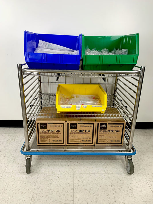 PEDIGO SUPPLY CART, LOW- DRESSED, 36”