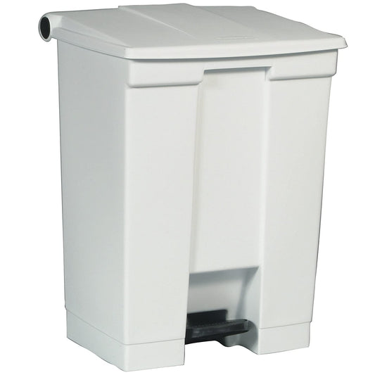 TRASH CAN, RUBBERMAID 18GL, WHITE