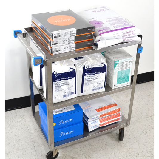 UTILITY CART, STAINLESS STEEL- DRESSED