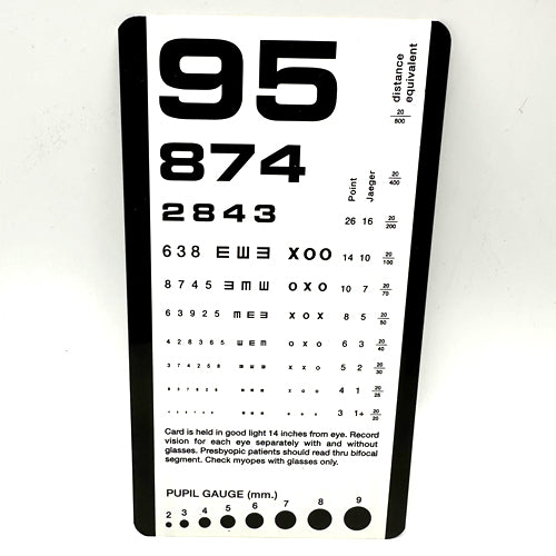 POCKET EYE CHART