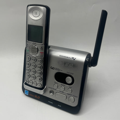 CORDLESS AT&T PHONE 2, SILVER