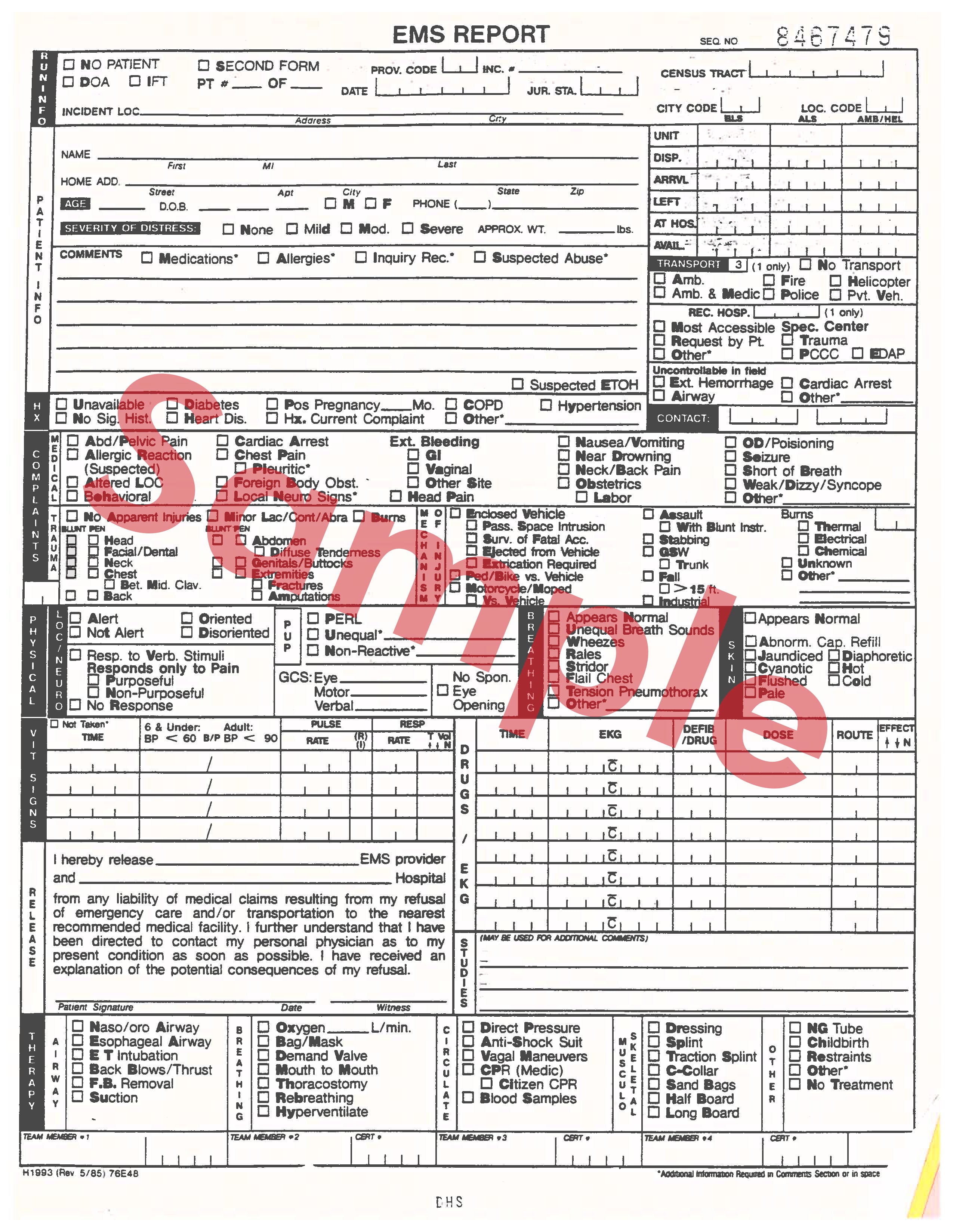 Ems Chart Example