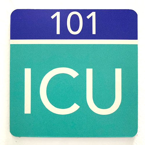 ICU DOOR SIGN A (100-1004)