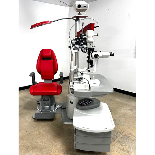 MECCANOTTA OPTOMETRY CHAIR w/slid lamp – Heritage Props LA