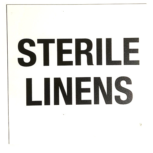 WALL SIGNAGE -STERILE LINENS