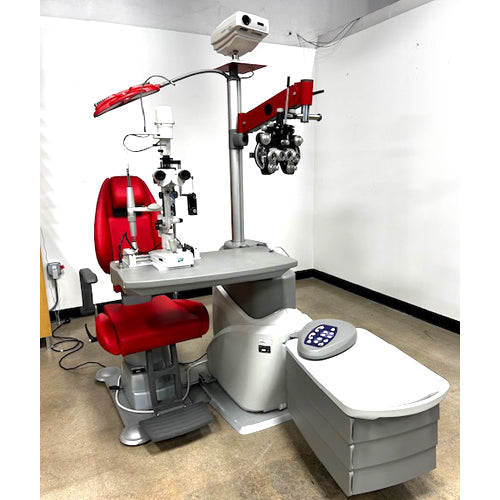 MECCANOTTA OPTOMETRY CHAIR w/slid lamp