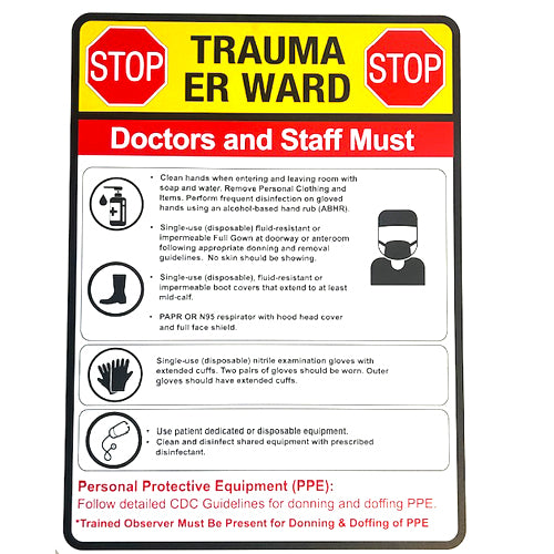 WALL SIGNAGE -TRAUMA ER WARD