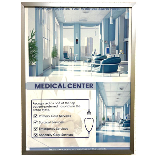 FRAMED POSTER -MEDICAL CENTER - CLEARED ART