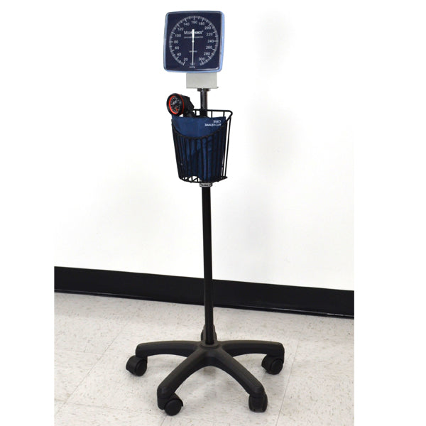 BLOOD PRESSURE GAGE ON STAND WITH CUFF