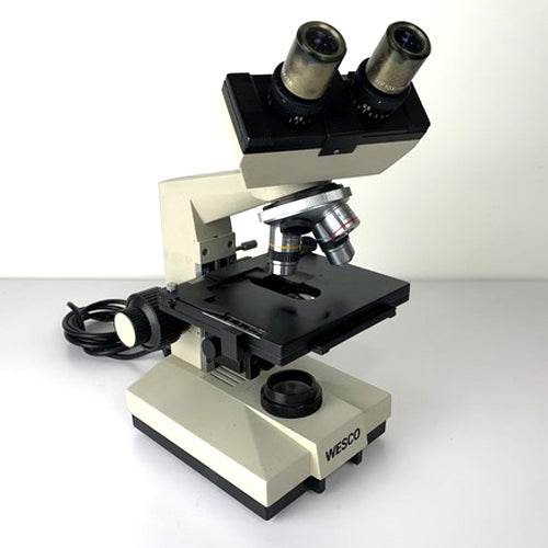 WESCO LABORATORY MICROSCOPE WITH 2 EYEPIECES – Heritage Props LA
