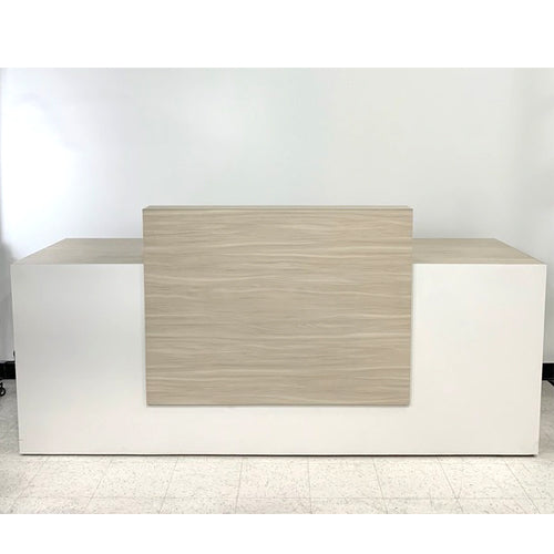 RECEPTION COUNTER, BLONDE/ WHITE, 8’