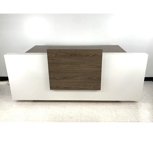 RECEPTION COUNTER, Walnut/ White, 8’