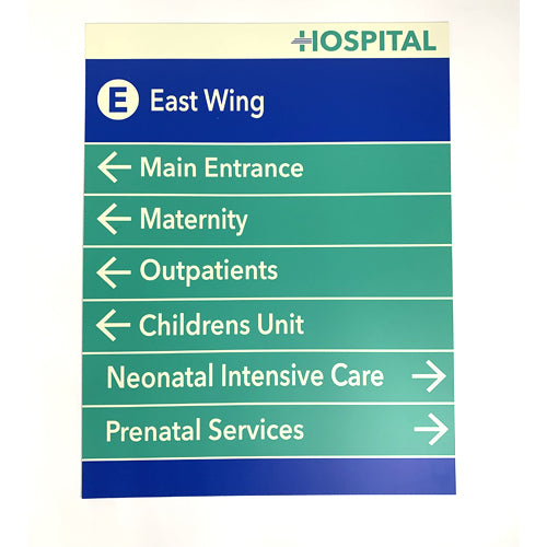 HOSPITAL DIRECTORY SIGN B – Heritage Props LA