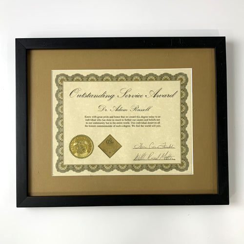 FRAMED DIPLOMA C