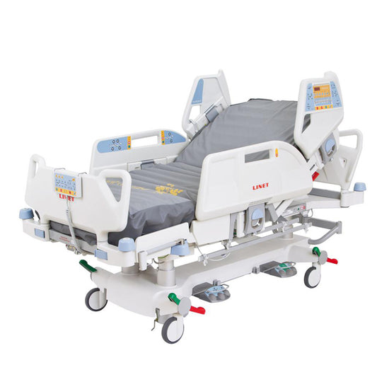LINET ICU BED WITH MATRESS, HEAD AND FOOT BOARD