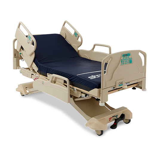 CHG HOSPITAL BED WITH MATRESS, HEAD AND FOOTBOARD