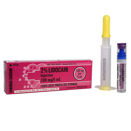 Prefilled Luer-Lock ACLS Syringe (Needle Free) 5 mL, 2% Lidocain